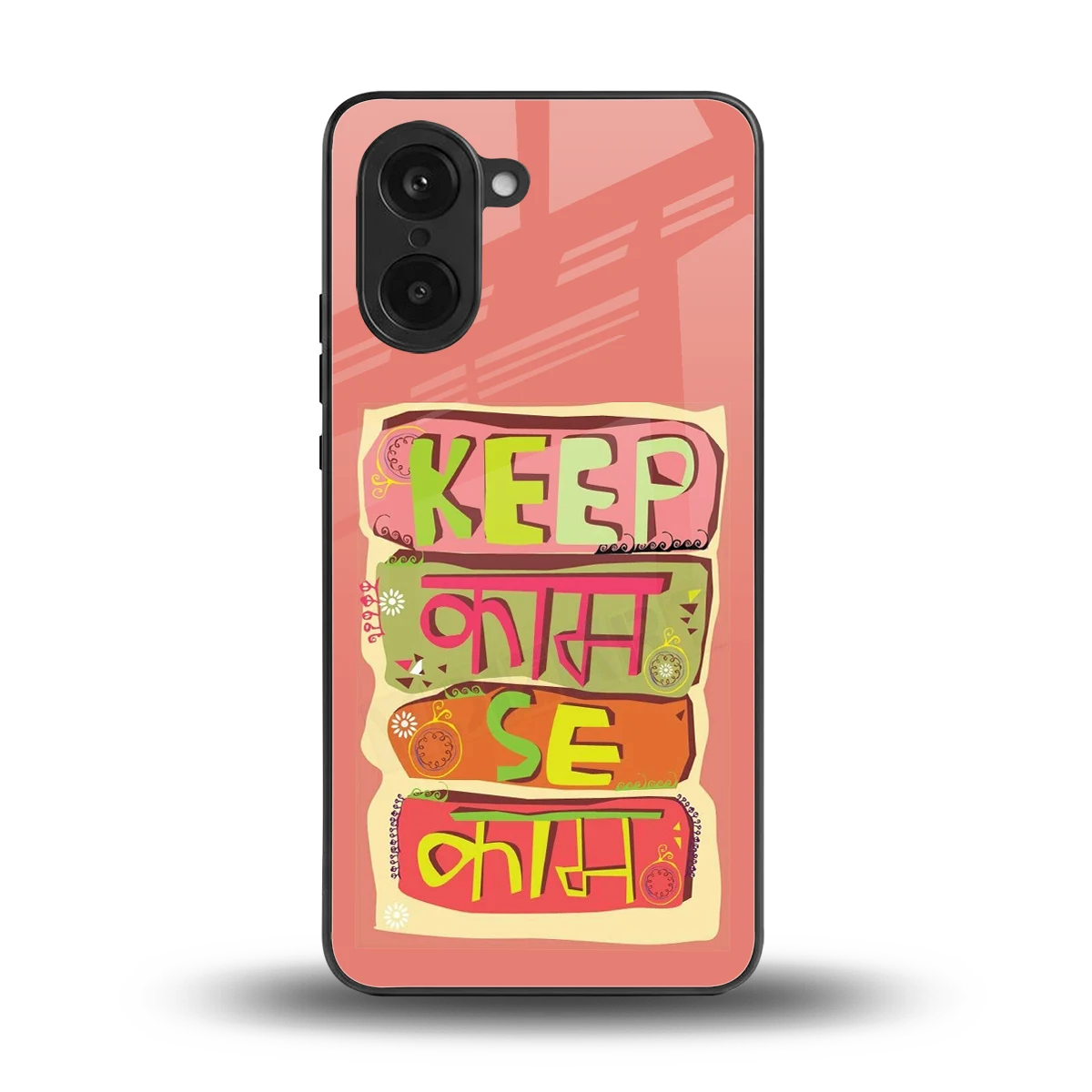 Kaam Se Kaam back phone cover | glass case for oneplus nord ce5 5g