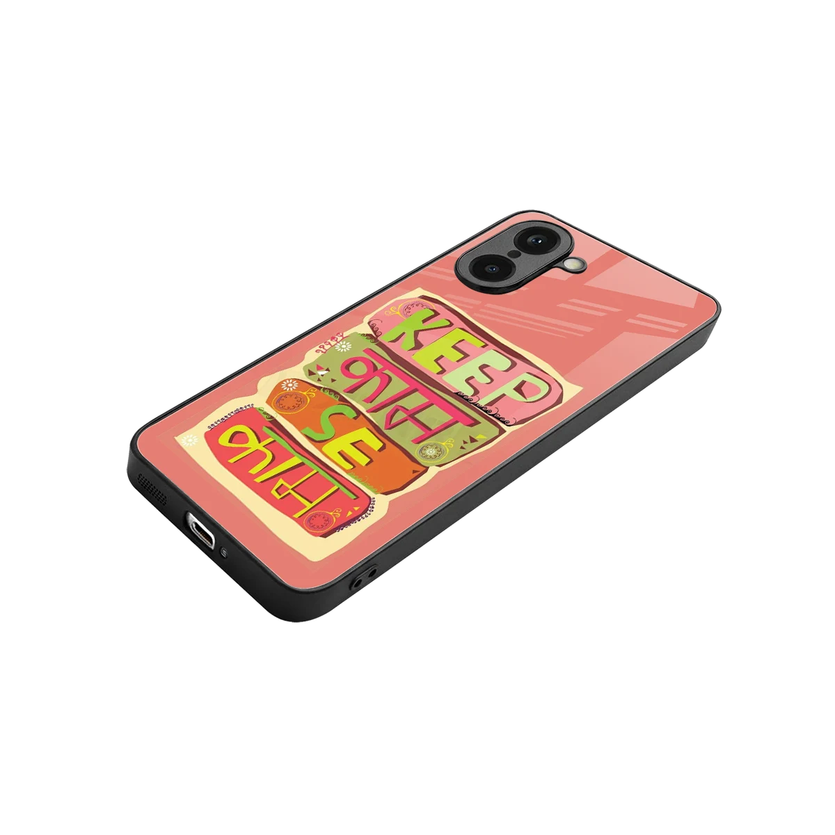 Kaam Se Kaam stylish phone case for oneplus nord ce5 5g | glossy glass and slim fit