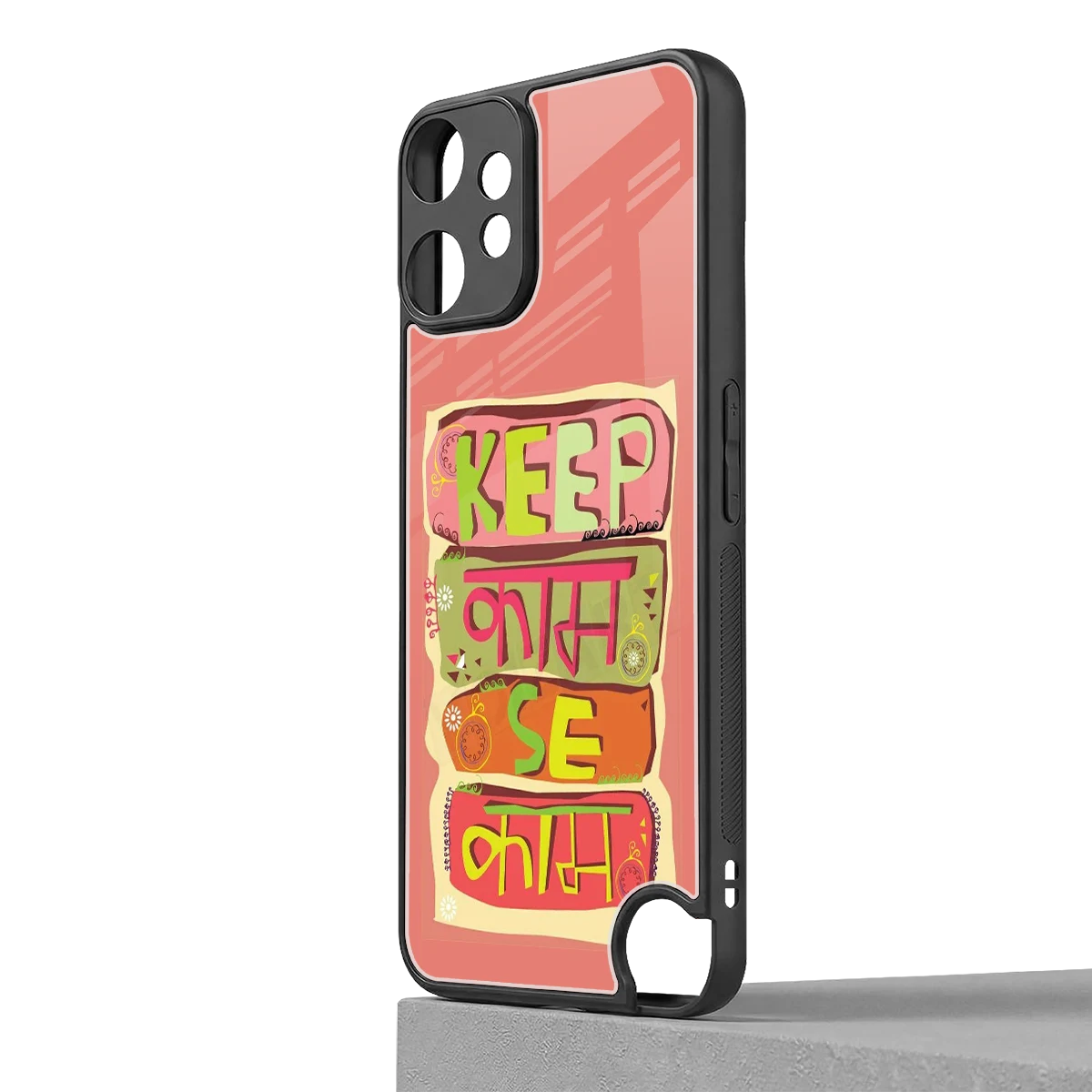 Kaam Se Kaam cmf nothing phone 2 pro mobile cover | shockproof glass phone case