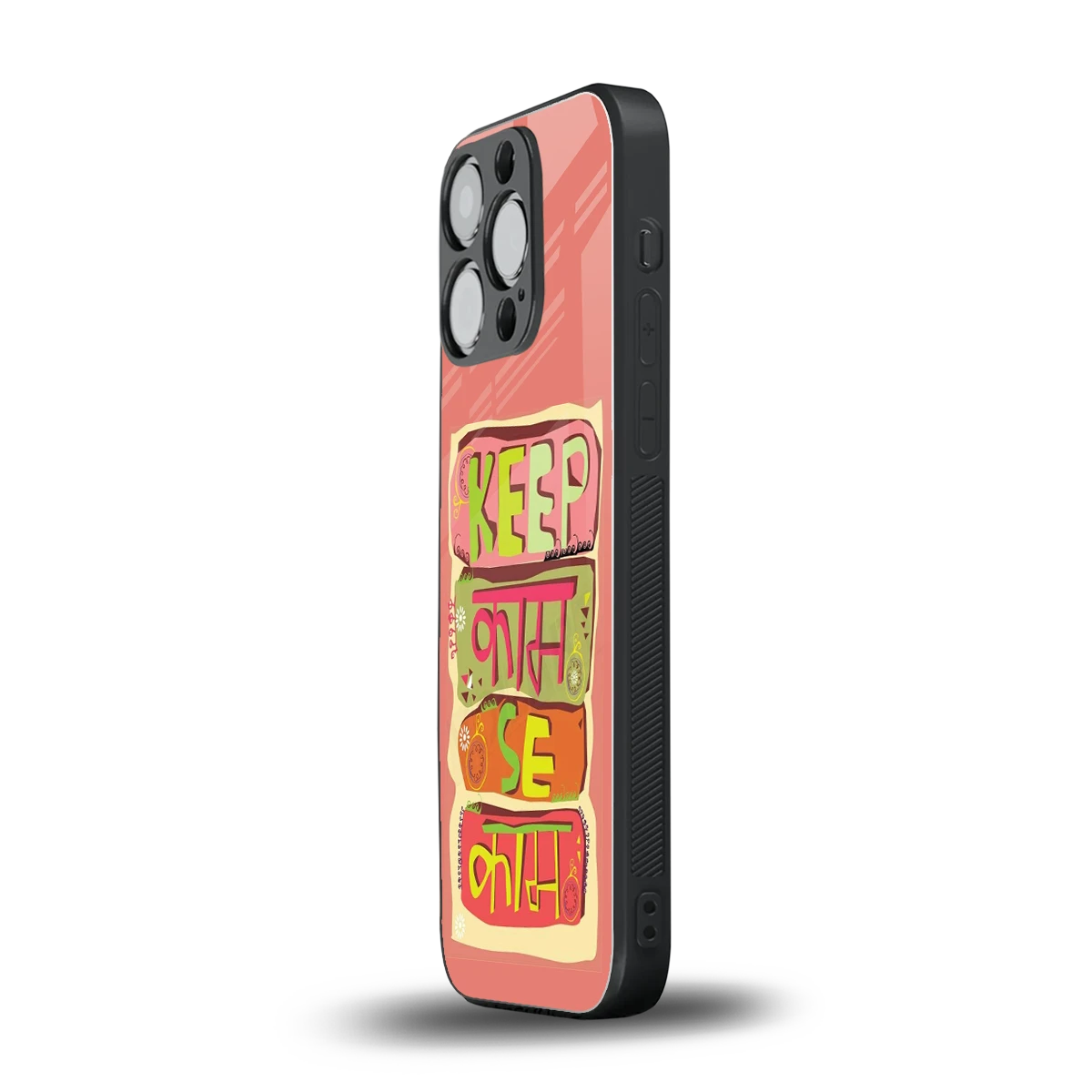 Kaam Se Kaam iphone 12 pro mobile cover | shockproof glass phone case