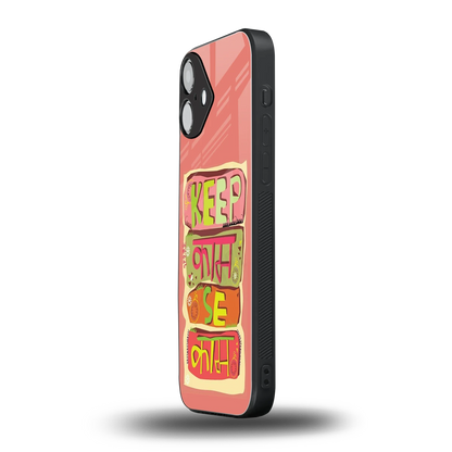 Kaam Se Kaam iphone 16 plus mobile cover | shockproof glass phone case