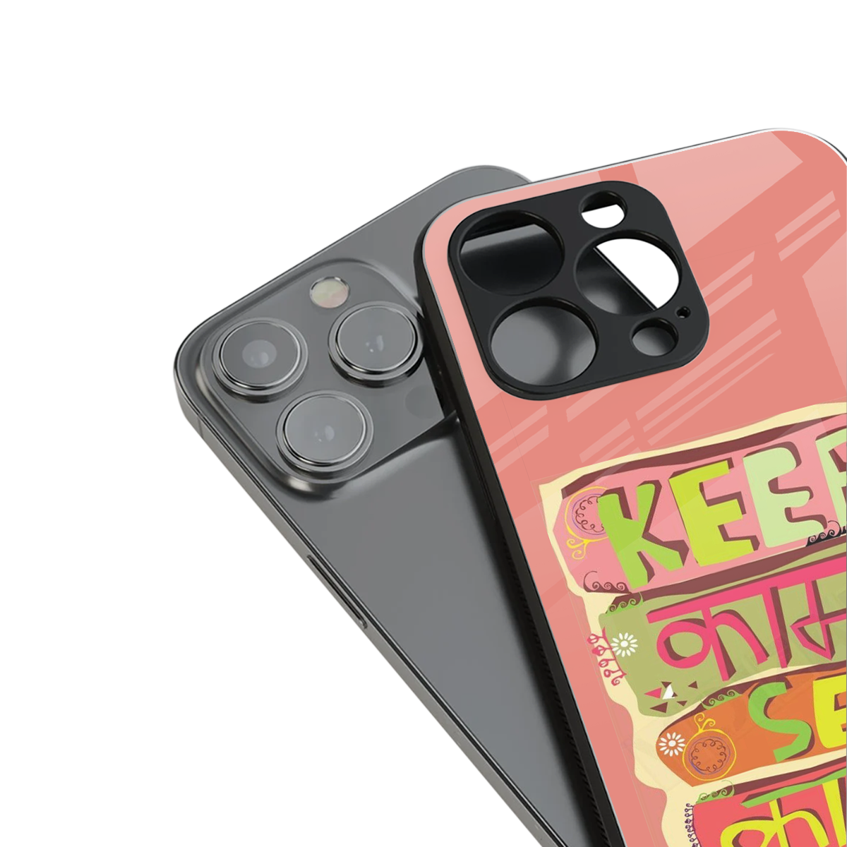 Kaam Se Kaam Phone Case for Iphone 16 | Glass Case