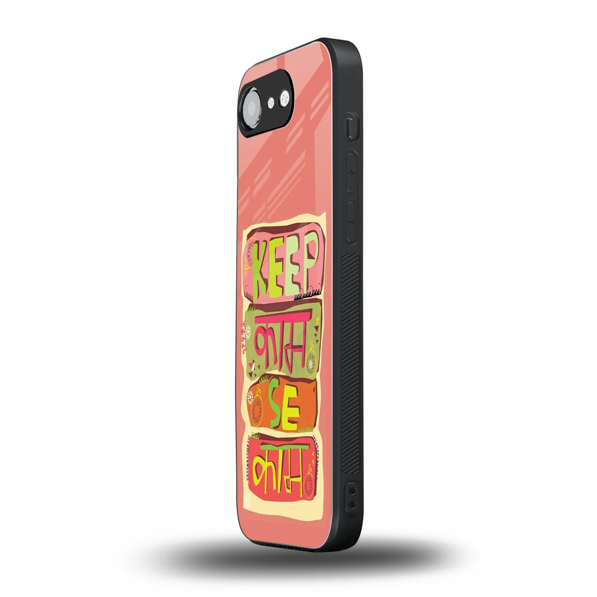 Kaam Se Kaam iphone 17e mobile cover | shockproof glass phone case