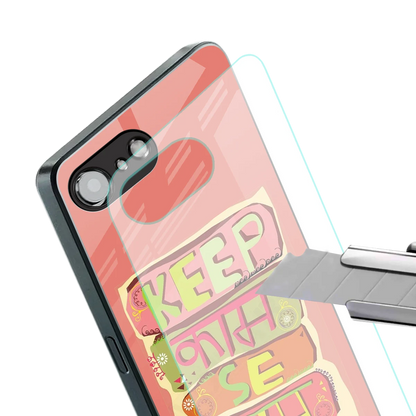 Kaam Se Kaam stylish phone case for iphone 17e | glossy glass and slim fit