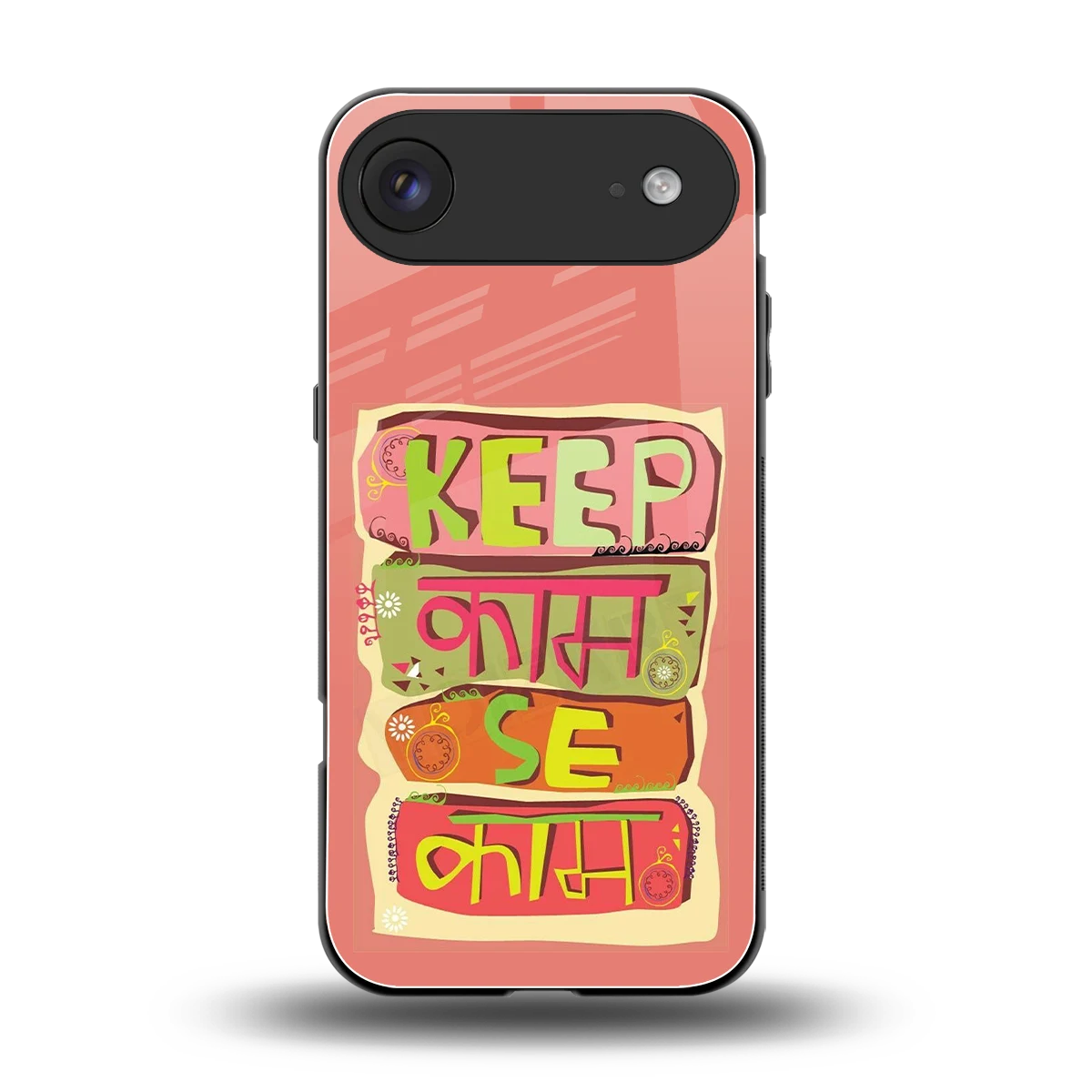 Kaam Se Kaam back phone cover | glass case for iphone air