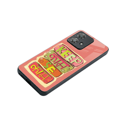 Kaam Se Kaam stylish phone case for motorola edge 40 neo 5g | glossy glass and slim fit