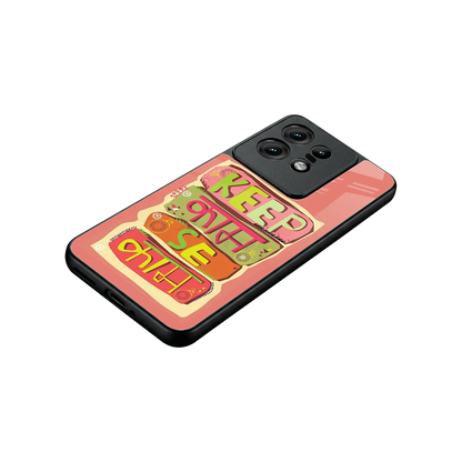 Kaam Se Kaam stylish phone case for motorola edge 50 pro | glossy glass and slim fit