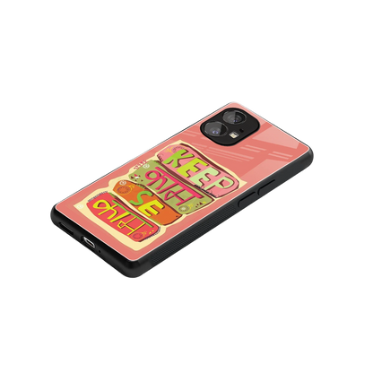 Kaam Se Kaam stylish phone case for nothing phone 1 | glossy glass and slim fit