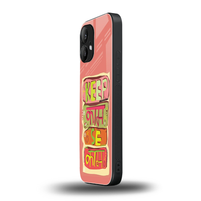 Kaam Se Kaam nothing phone 2 mobile cover | shockproof glass phone case