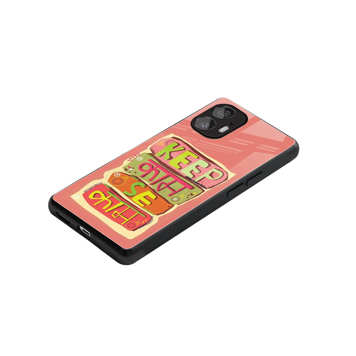 Kaam Se Kaam stylish phone case for nothing phone 2 | glossy glass and slim fit