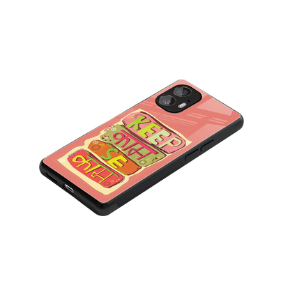 Kaam Se Kaam stylish phone case for nothing phone 2 | glossy glass and slim fit