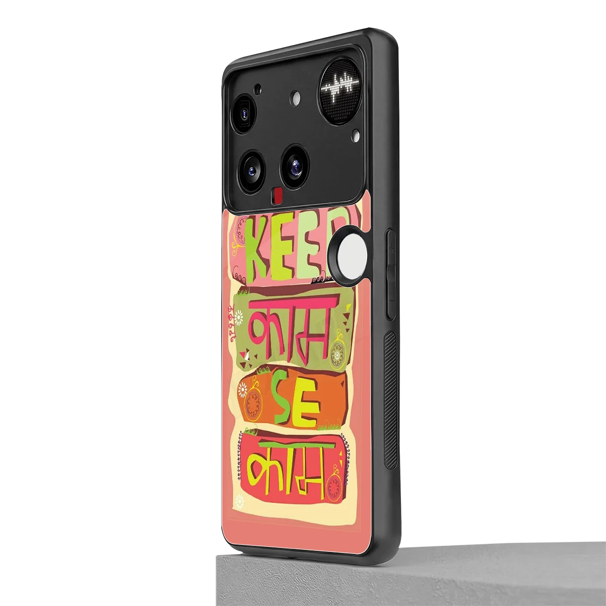 Kaam Se Kaam nothing phone 3 mobile cover | shockproof glass phone case