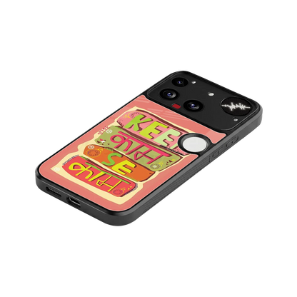 Kaam Se Kaam stylish phone case for nothing phone 3 | glossy glass and slim fit