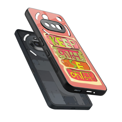Kaam Se Kaam sleek nothing phone 3a cover with tempered glass back and TPU edges