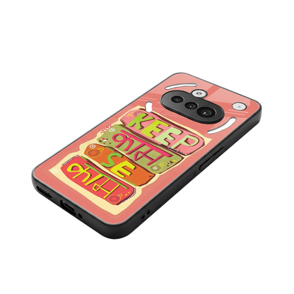 Kaam Se Kaam stylish phone case for nothing phone 3a | glossy glass and slim fit