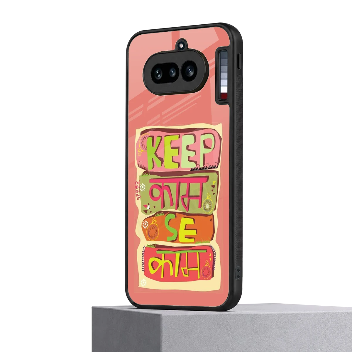 Kaam Se Kaam nothing phone 4a mobile cover | shockproof glass phone case