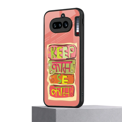 Kaam Se Kaam nothing phone 4a mobile cover | shockproof glass phone case
