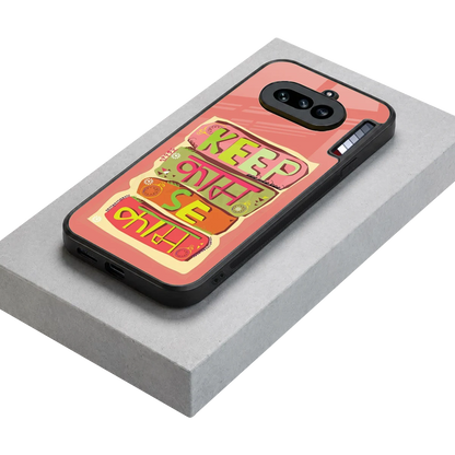 Kaam Se Kaam stylish phone case for nothing phone 4a | glossy glass and slim fit