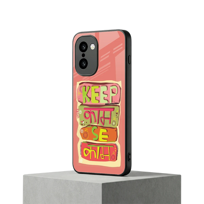 Kaam Se Kaam oneplus 15r mobile cover | shockproof glass phone case