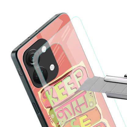 Kaam Se Kaam stylish phone case for oneplus nord 3 | glossy glass and slim fit