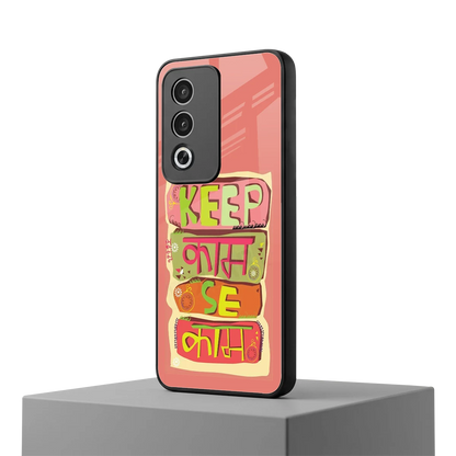 Kaam Se Kaam oppo a3 pro mobile cover | shockproof glass phone case