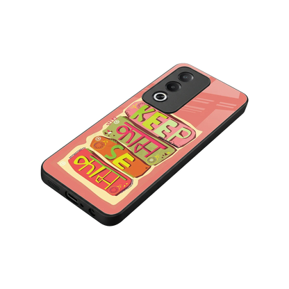 Kaam Se Kaam stylish phone case for oppo a3 pro | glossy glass and slim fit