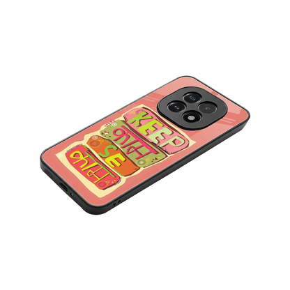 Kaam Se Kaam stylish phone case for oppo f29 5g | glossy glass and slim fit