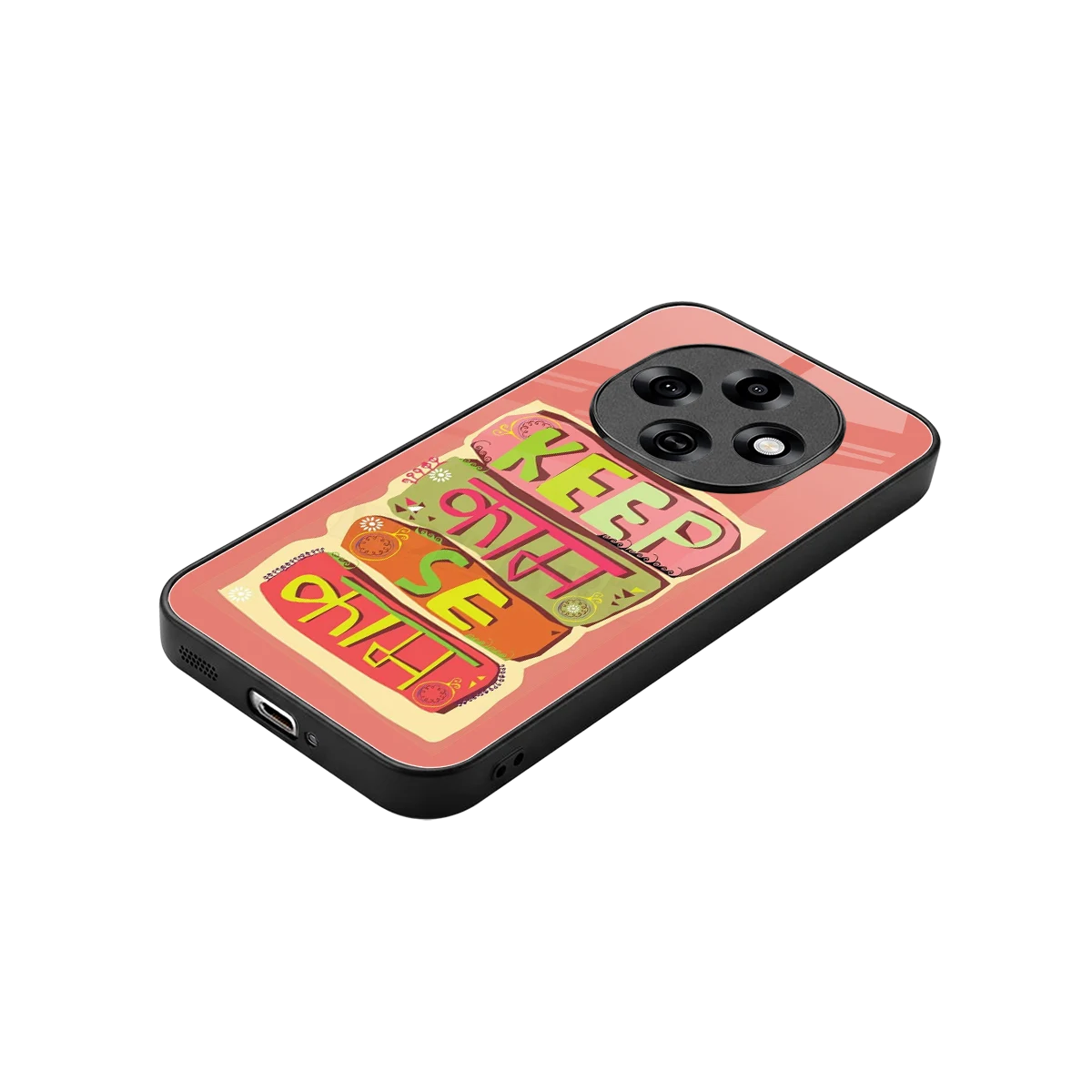 Kaam Se Kaam stylish phone case for oppo f31 pro 5g | glossy glass and slim fit