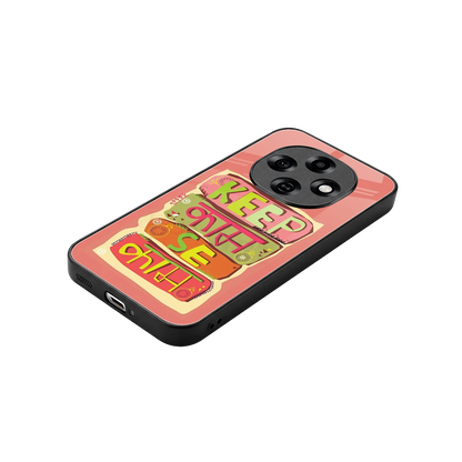 Kaam Se Kaam stylish phone case for oppo f31 pro 5g | glossy glass and slim fit