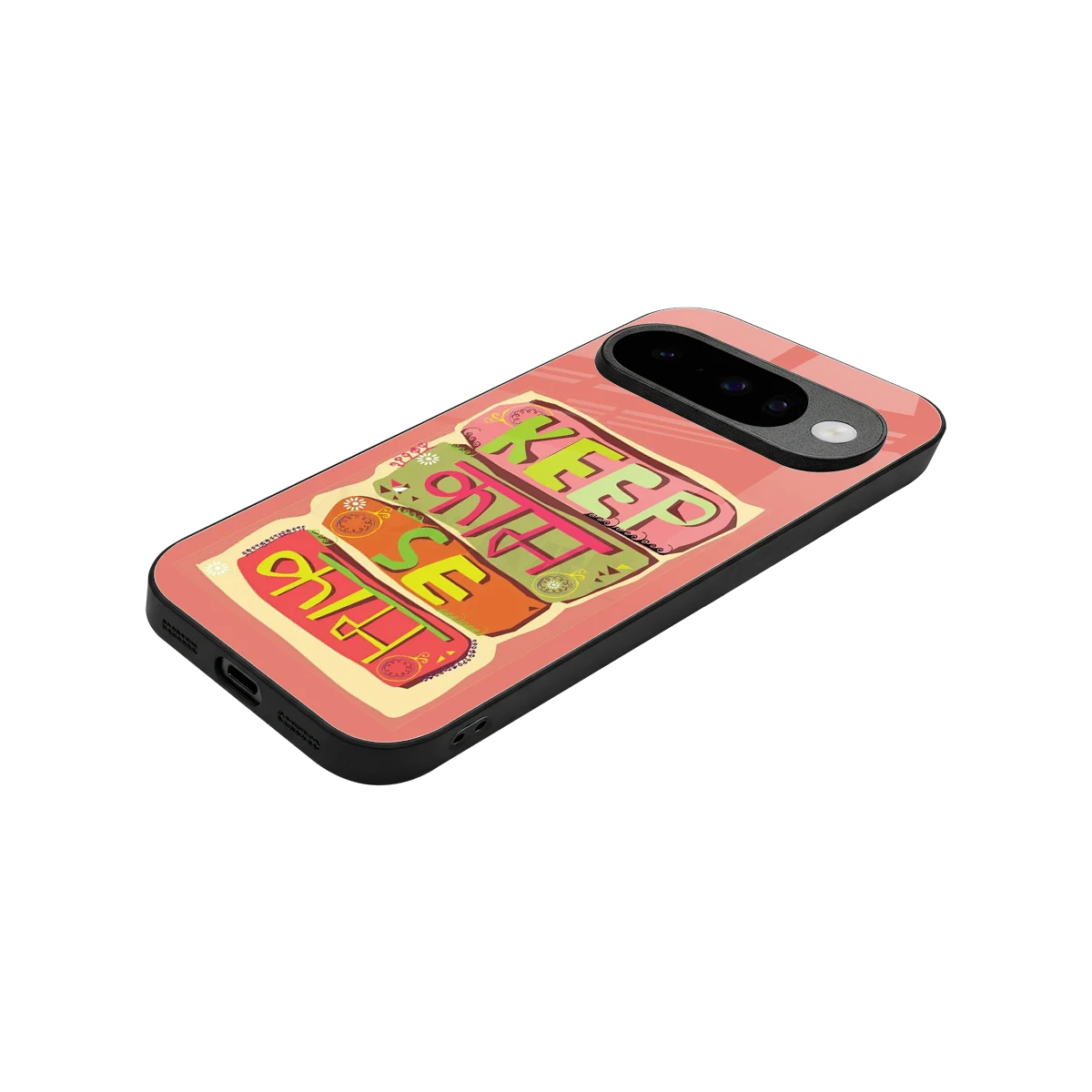 Kaam Se Kaam stylish phone case for google pixel 10 | glossy glass and slim fit