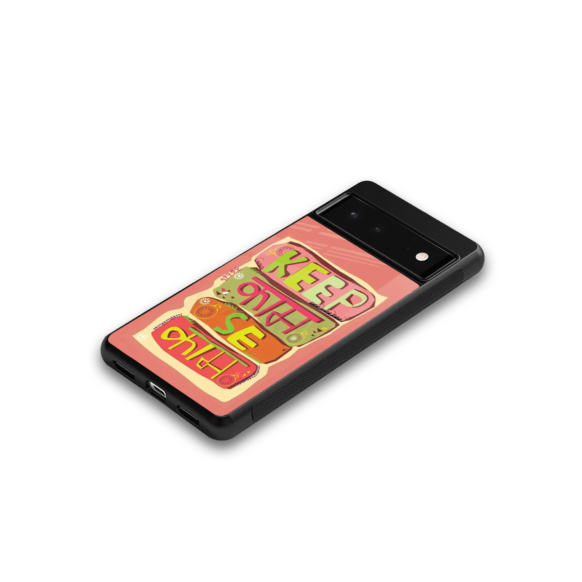 Kaam Se Kaam google pixel 6 mobile cover | shockproof glass phone case