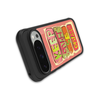 Kaam Se Kaam stylish phone case for google pixel 9 pro | glossy glass and slim fit