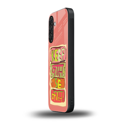 Kaam Se Kaam samsung galaxy m35 5g mobile cover | shockproof glass phone case