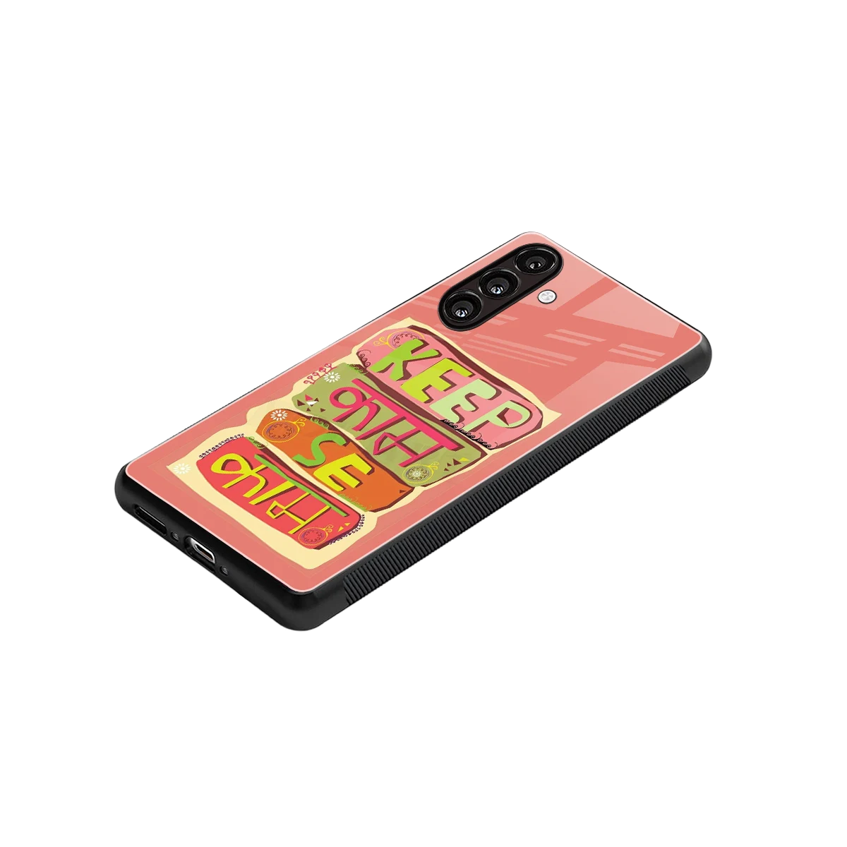 Kaam Se Kaam stylish phone case for samsung galaxy a37 5g | glossy glass and slim fit