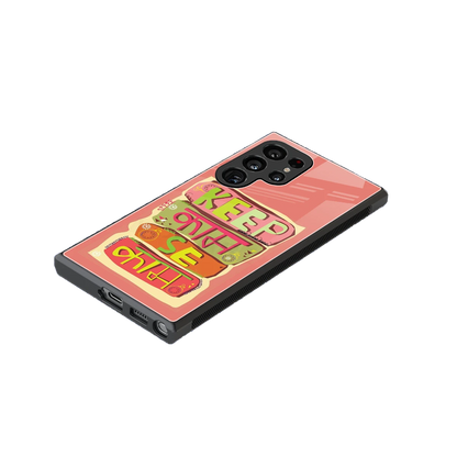 Kaam Se Kaam stylish phone case for samsung galaxy s24 ultra | glossy glass and slim fit