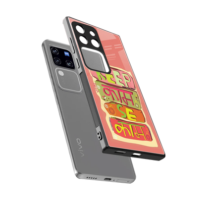 Kaam Se Kaam sleekvivo v30 pro cover with tempered glass back and TPU edges