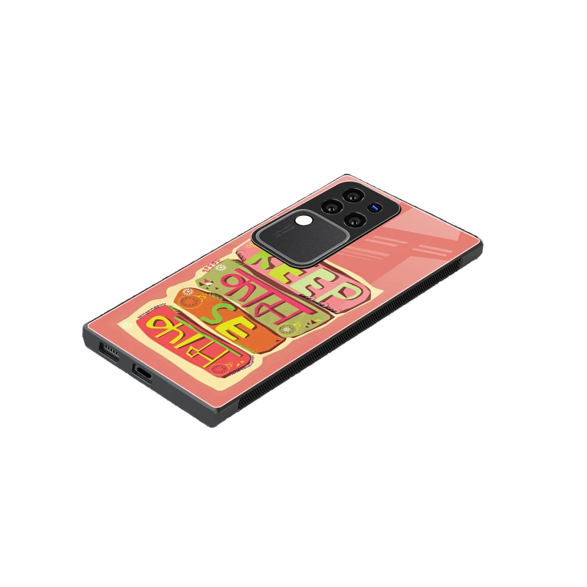 Kaam Se Kaam stylish phone case forvivo v30 pro | glossy glass and slim fit