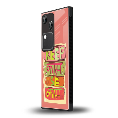 Kaam Se Kaam vivo v30 mobile cover | shockproof glass phone case
