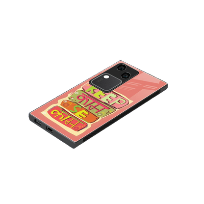 Kaam Se Kaam stylish phone case for vivo v30 | glossy glass and slim fit