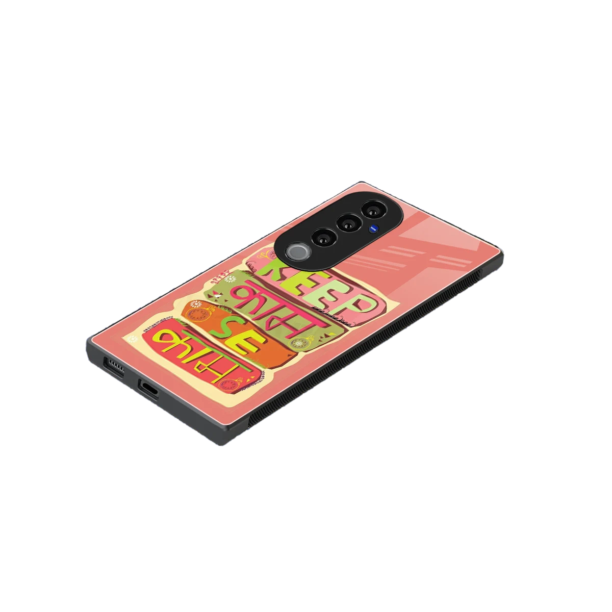 Kaam Se Kaam stylish phone case for vivo v40 pro | glossy glass and slim fit