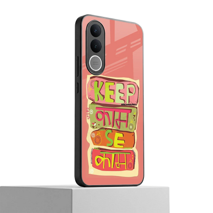 Kaam Se Kaam vivo v70 fe mobile cover | shockproof glass phone case