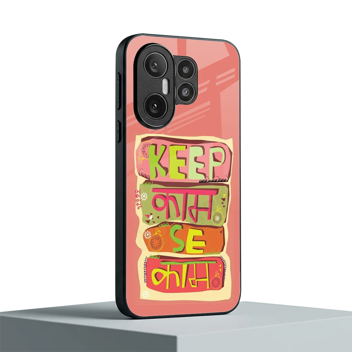 Kaam Se Kaam vivo x200 fe mobile cover | shockproof glass phone case