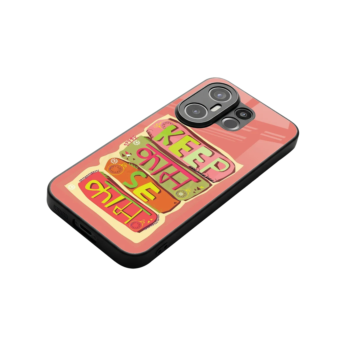 Kaam Se Kaam stylish phone case for vivo x200 fe | glossy glass and slim fit