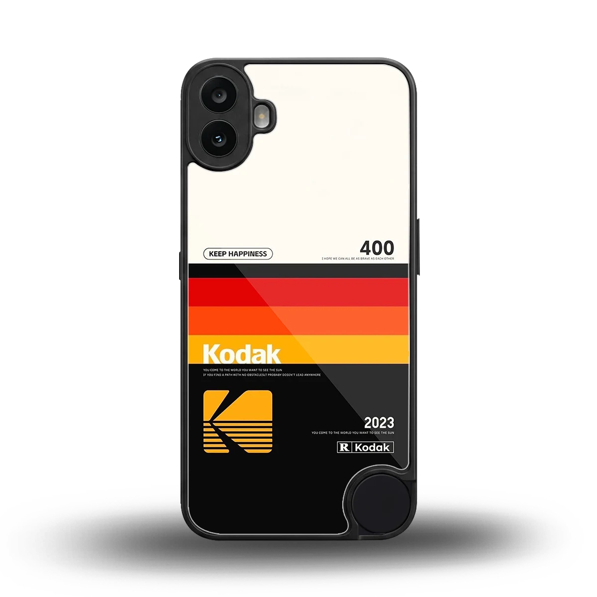 Keep Happiness back phone cover | glass case for cmf nothing phone 1