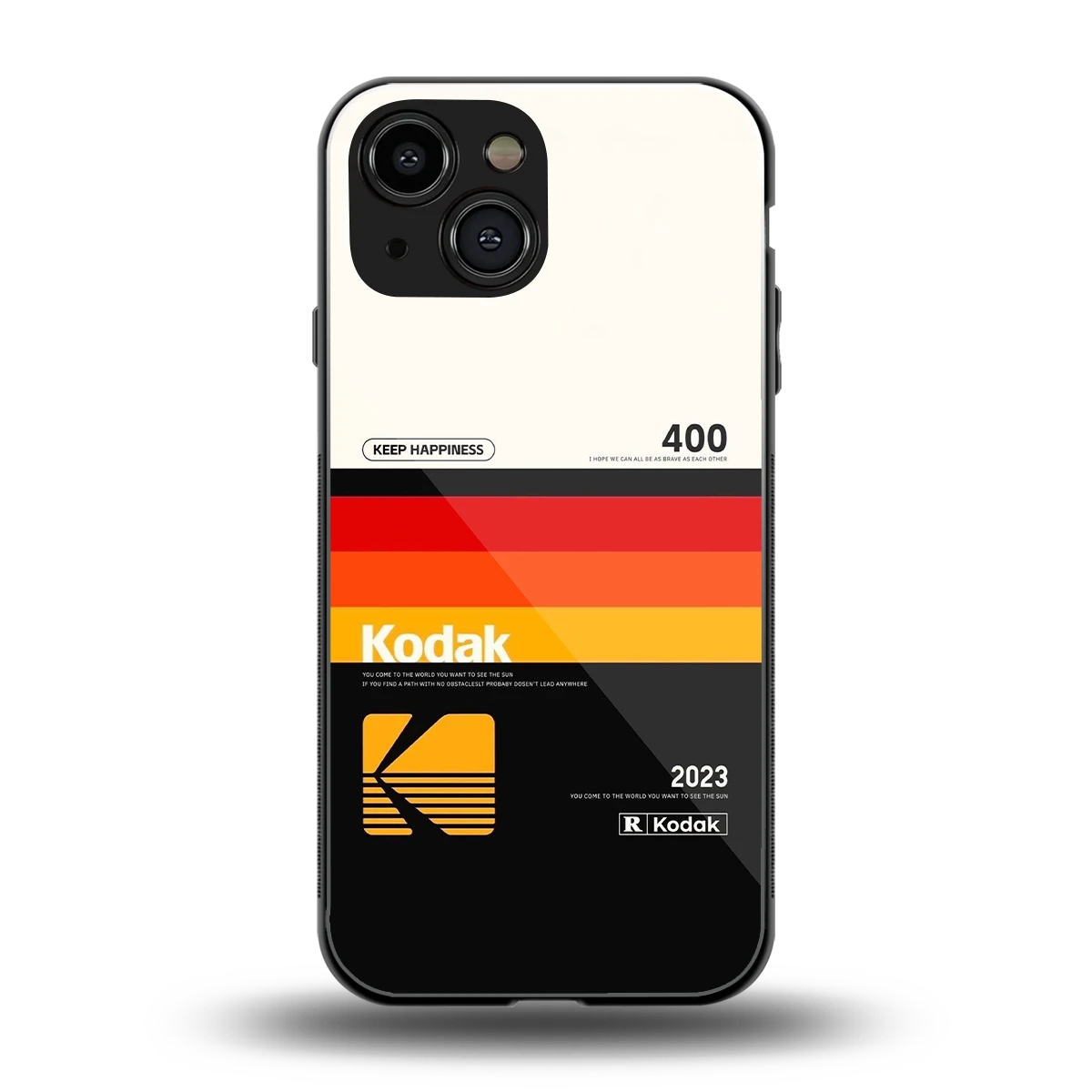 Keep Happiness back phone cover | glass case for iphone 13 mini