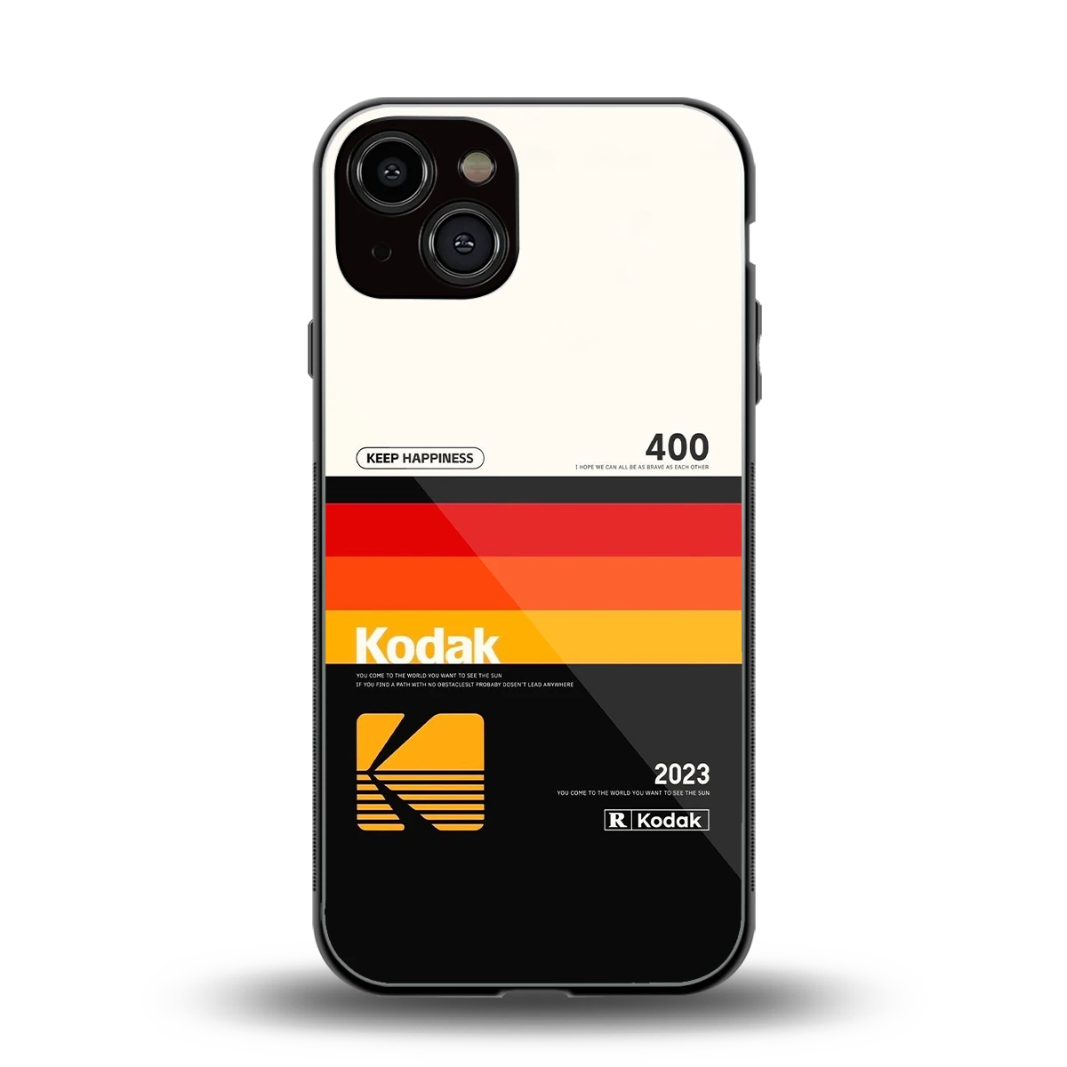 Keep Happiness back phone cover | glass case for iphone 13