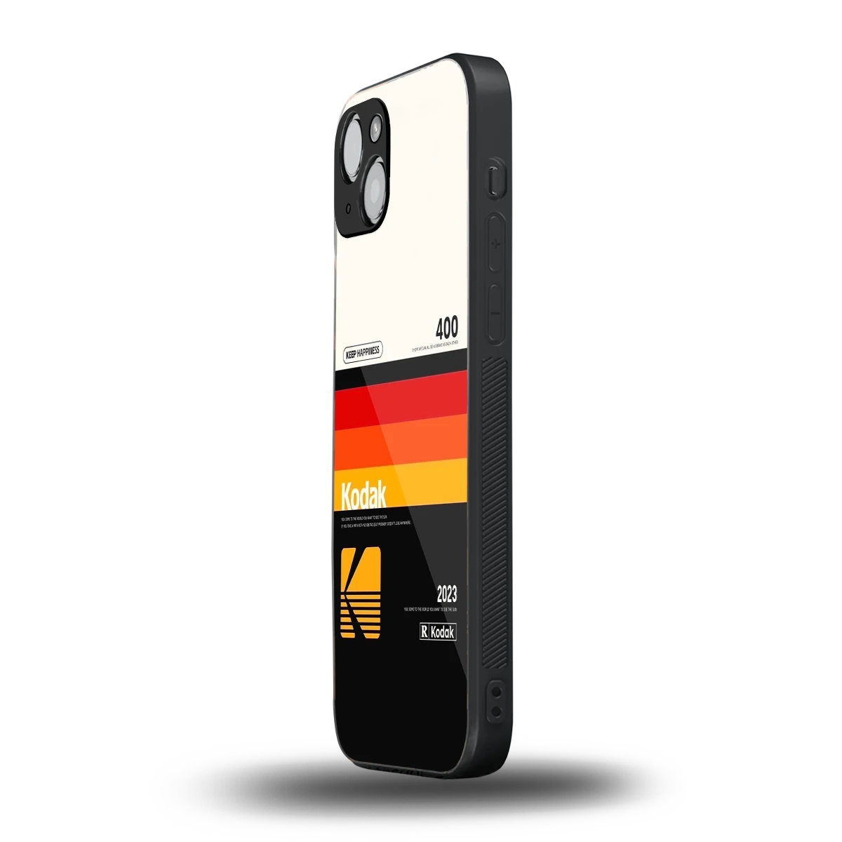 Keep Happiness iphone 14 plus mobile cover | shockproof glass phone case