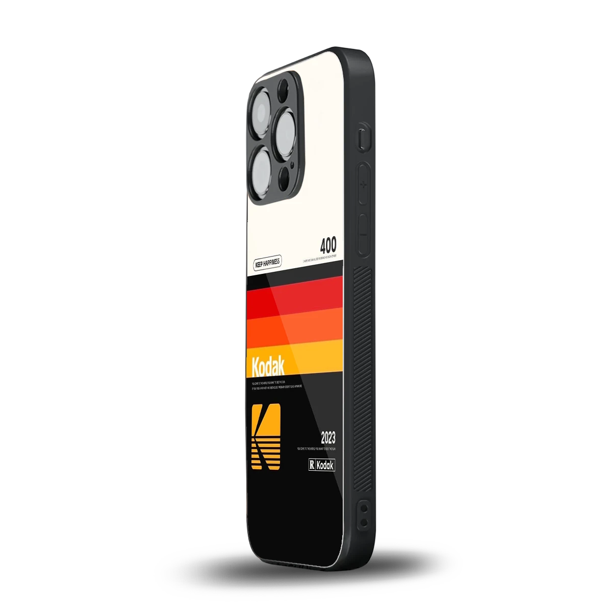 Keep Happiness iphone 15 pro mobile cover | shockproof glass phone case