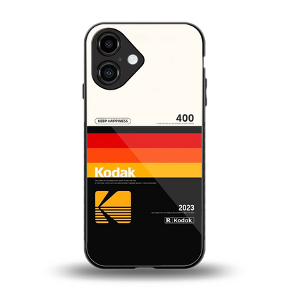 Keep Happiness back phone cover | glass case for iphone 16