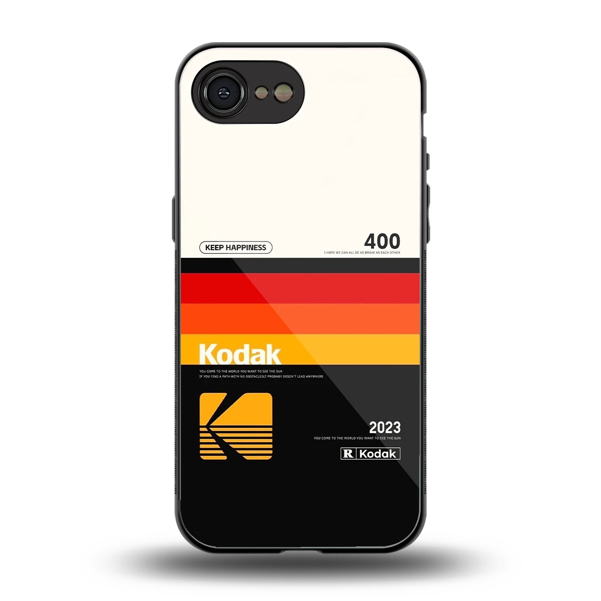Keep Happiness back phone cover | glass case for iphone 17e